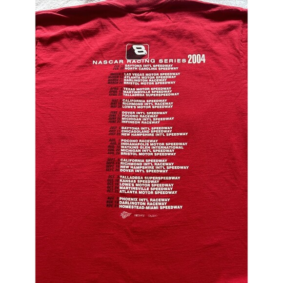 Vintage Winners Circle Dale Earnhardt Jr Nascar Racing Sise Large Red T-Shirt - Picture 8 of 8
